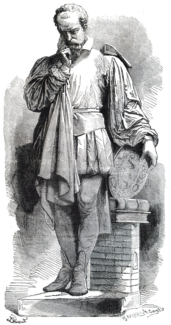 Uma estátua de Bernard Palissy. de Unbekannt