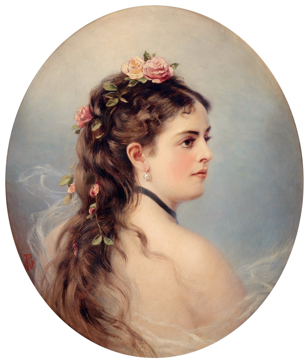 Adela-Juana-Maria, conhecida como Adelina Patti (óleo sobre tela) de Unbekannter Künstler