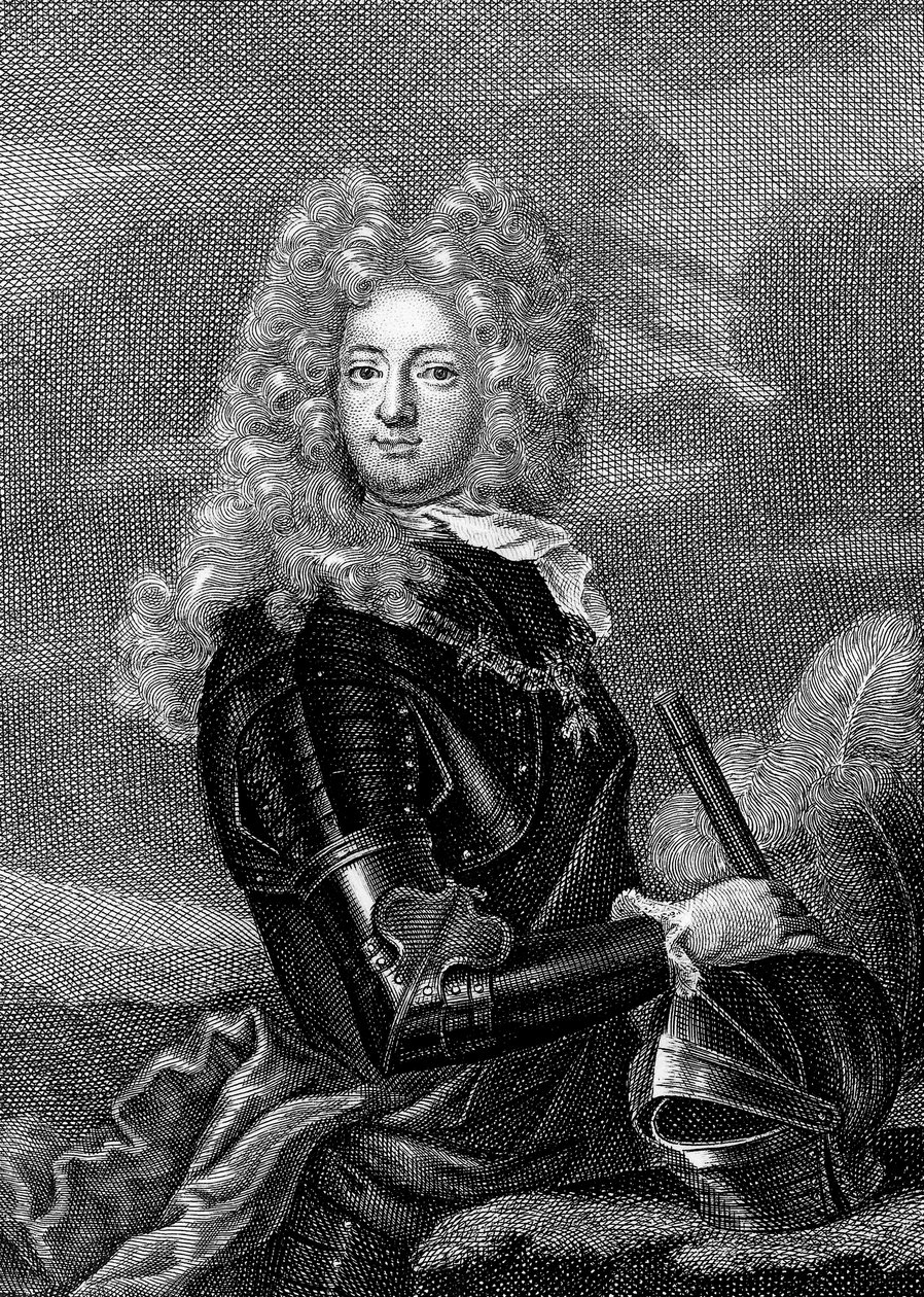 Adrien Maurice conde de Ayen 1678-1766 , 3º duque de Noailles (gravura) de Unbekannter Künstler
