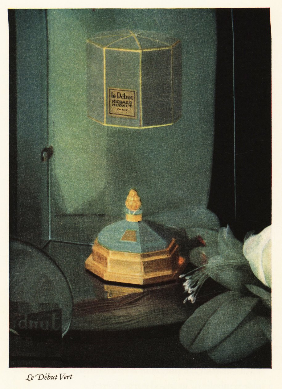 Anúncio para o perfume de Richard Hudnut, Parfum Le Debut Vert de Unbekannter Künstler