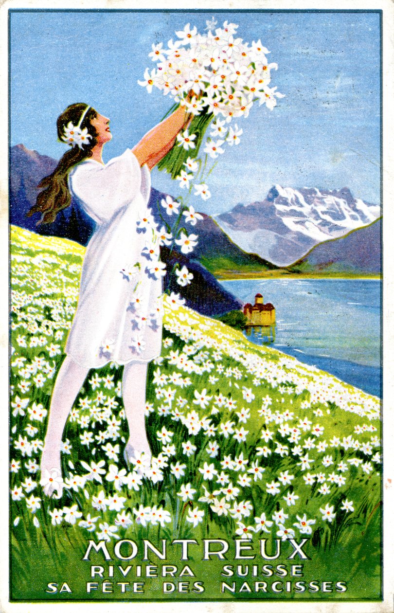 Anúncio do Festival Montreux Narcissus de Unbekannter Künstler