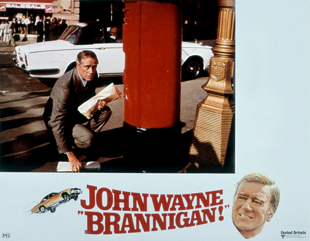 Cartaz do filme Brannigan de Douglashichok com John Wayne 1975 de Unbekannt