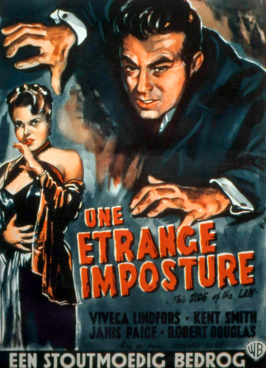 Cartaz do filme This Side of the Law de RichardBare com Viveca Lindfors e Kent Smith 1950 de Unbekannt