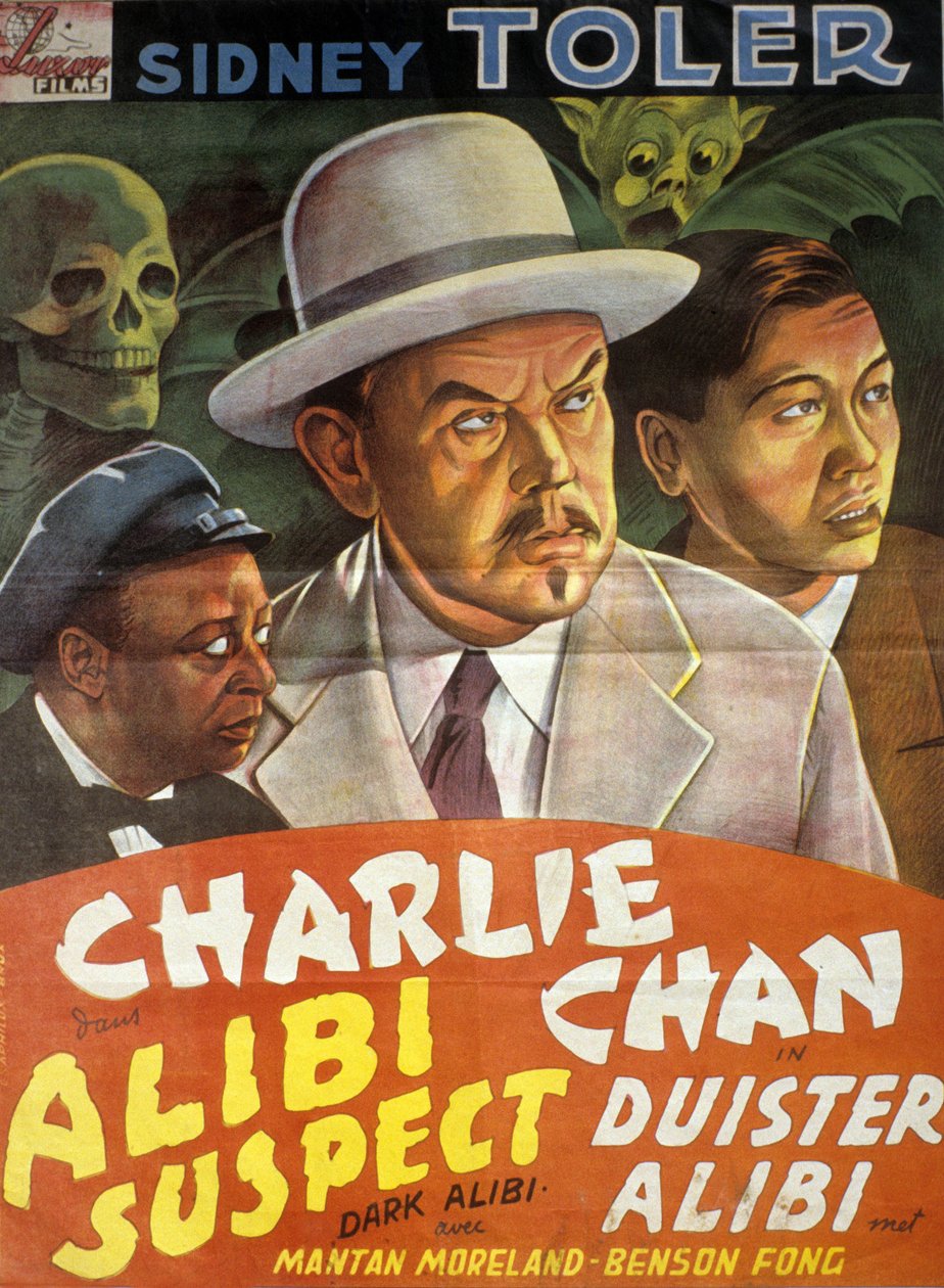 Poster do filme Charlie Chan: Suspeito de álibi (álibi negro) de Phil Karlson com SidneyToler de Unbekannt
