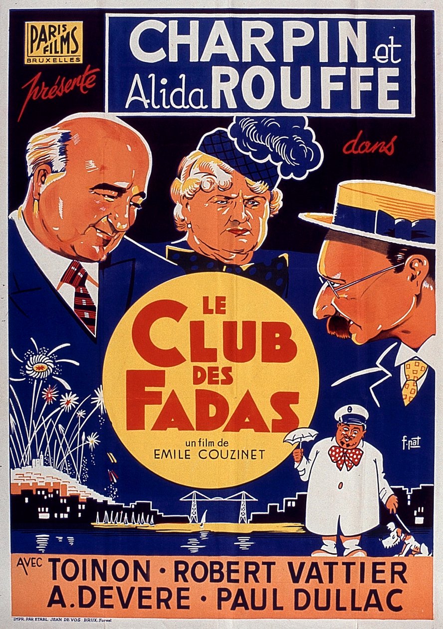 Cartaz do filme Le Club des fadas com Fernand Charpin e Alida Rouffe de EmileCouzinet 1939 de Unbekannt