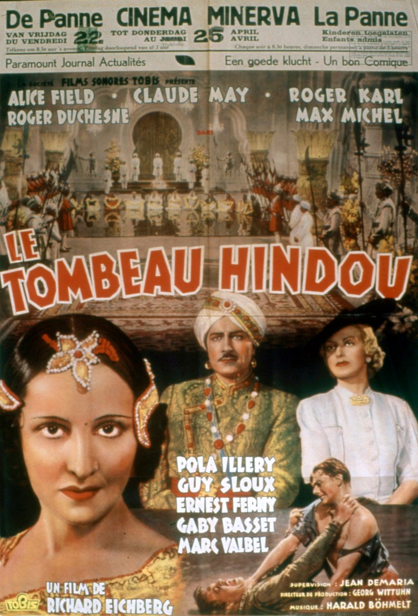 Poster do filme A Tumba Hindu de Richard Eichberg 1938 de Unbekannt