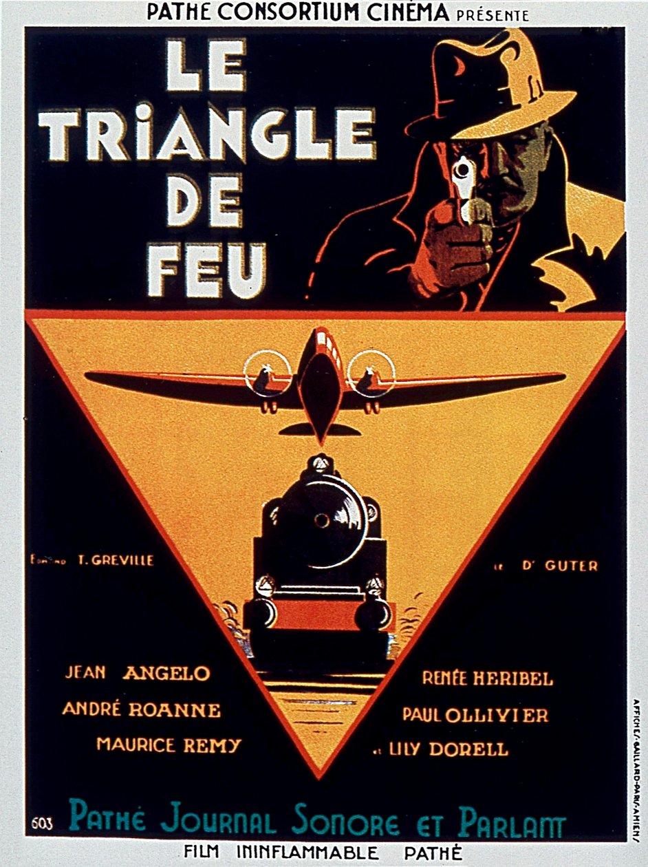 Cartaz do filme Le triangle de feu de EdmondGreville com Jean Angelo 1932 de Unbekannt
