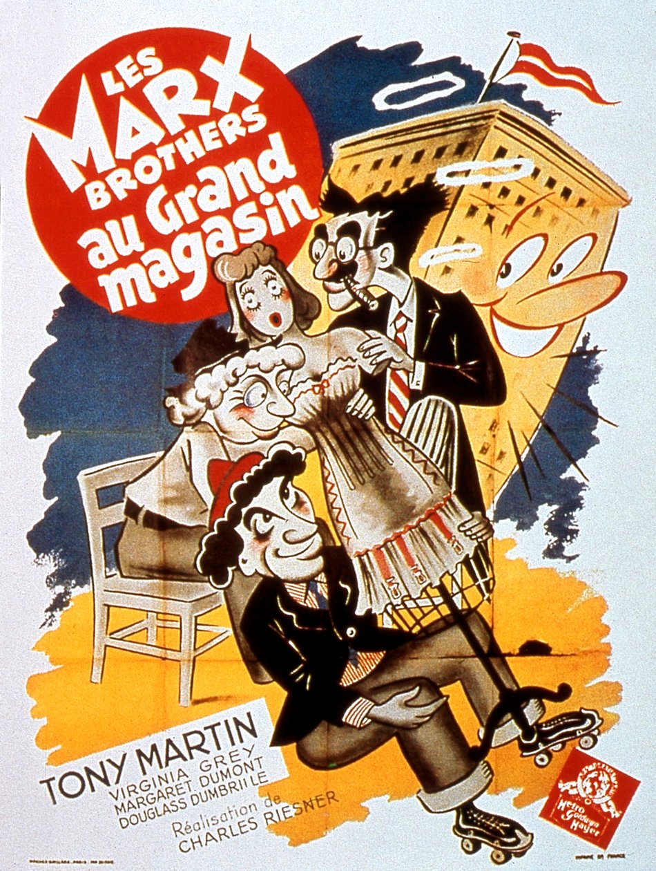Cartaz do filme The Marx Brothers na loja de departamentos de Charles Reisner com Tony Martin 1941 de Unbekannt