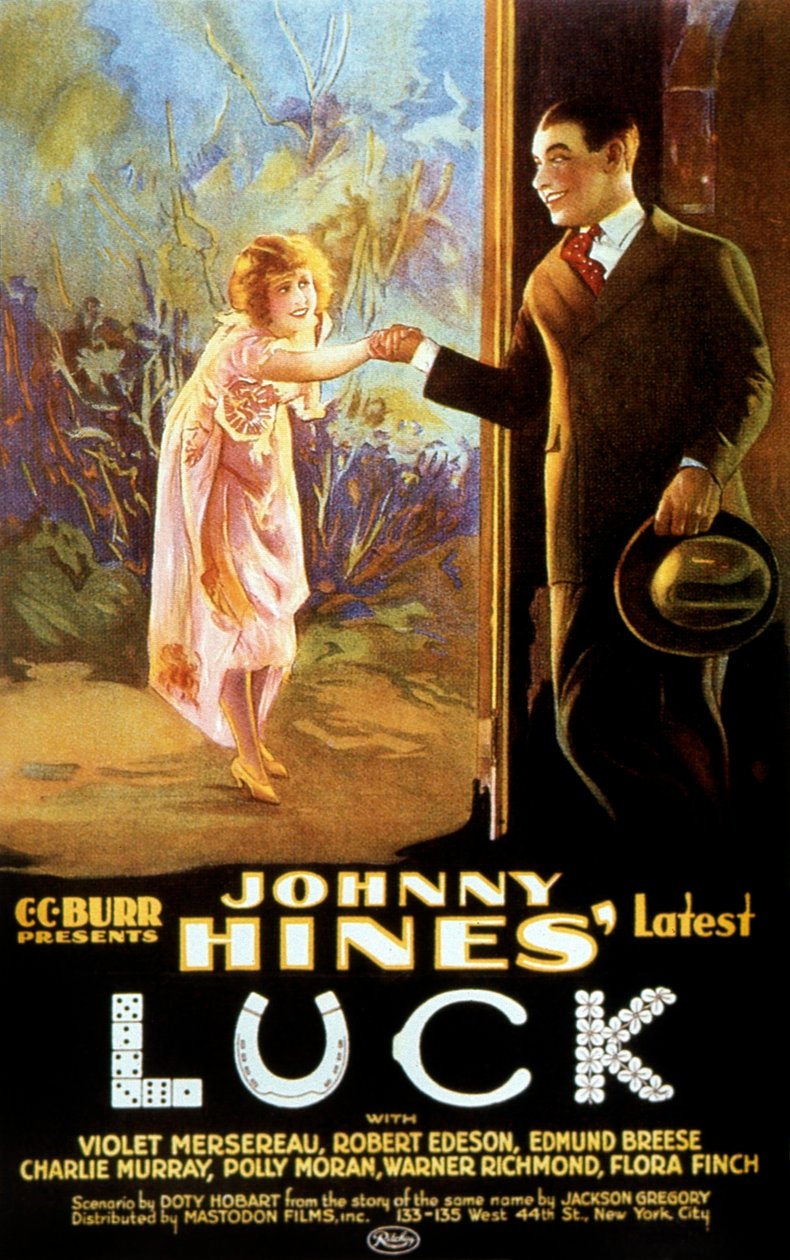 Cartaz do filme Sorte de DotyHobart com Johnny Hines 1923 Silent film de Unbekannt