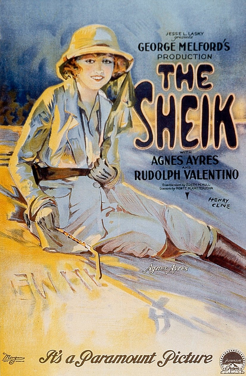 Poster do filme O Xeque de George Meflford com Agnes Ayres 1921 de Unbekannt