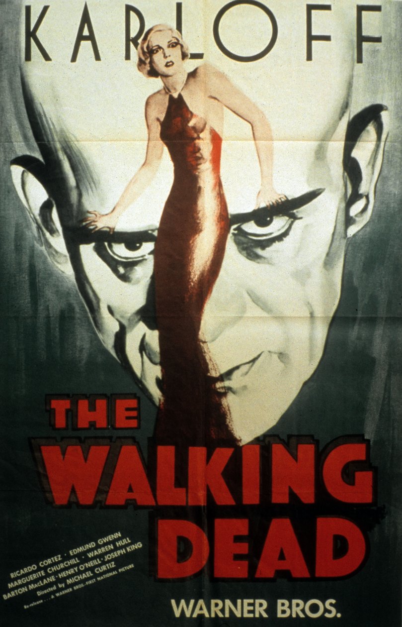 Affiche du film The Walking dead de Michael Curtiz avec Boris Karloff 1936 de Unbekannt