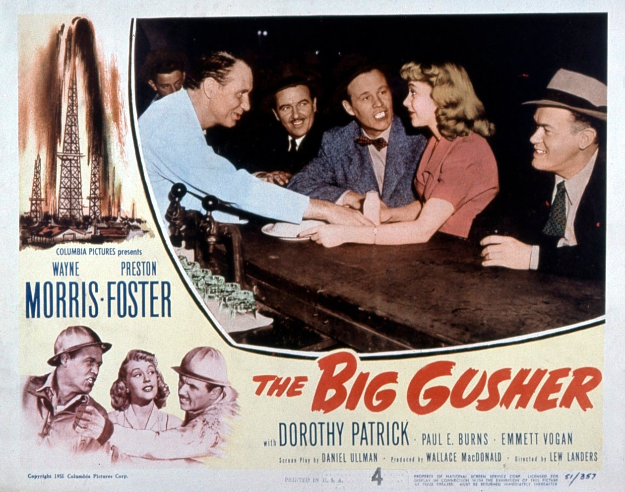Poster do filme O grande Gusher de LewLanders com Wayne Morris e Preston Foster 1951 de Unbekannt