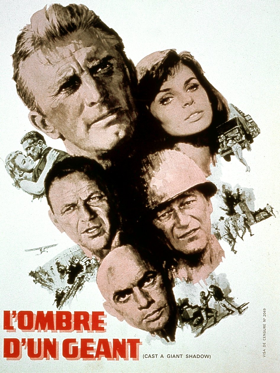Affiche du film casting a gigante Shadow de MelvillesHavelson avec Kirk Douglas Yul Brynner Frank Sinatra John Wayne et Senta Berger 1966 de Unbekannt