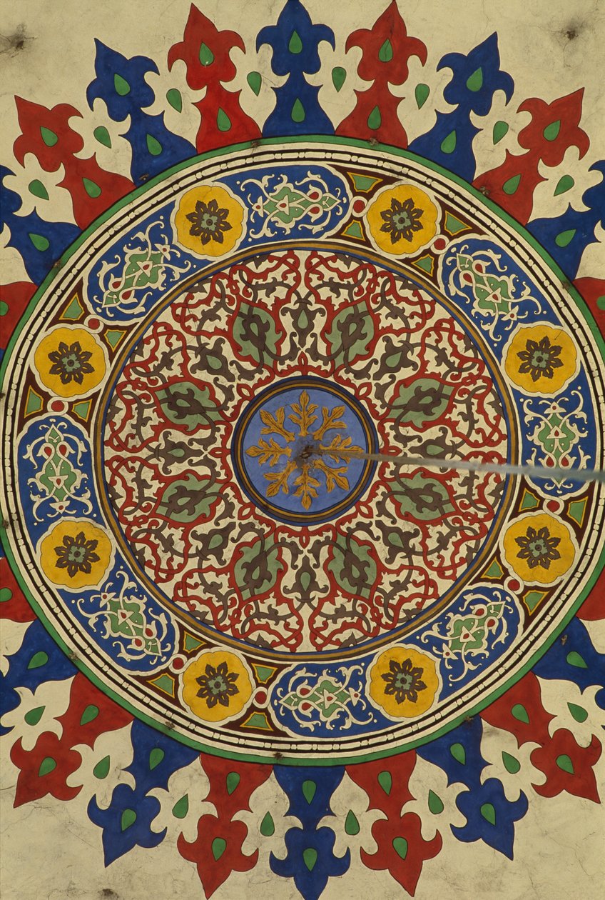 Al-Adiliyah madrasa, cúpula, decoração (foto) de Hippolyte Lalaise Devéria