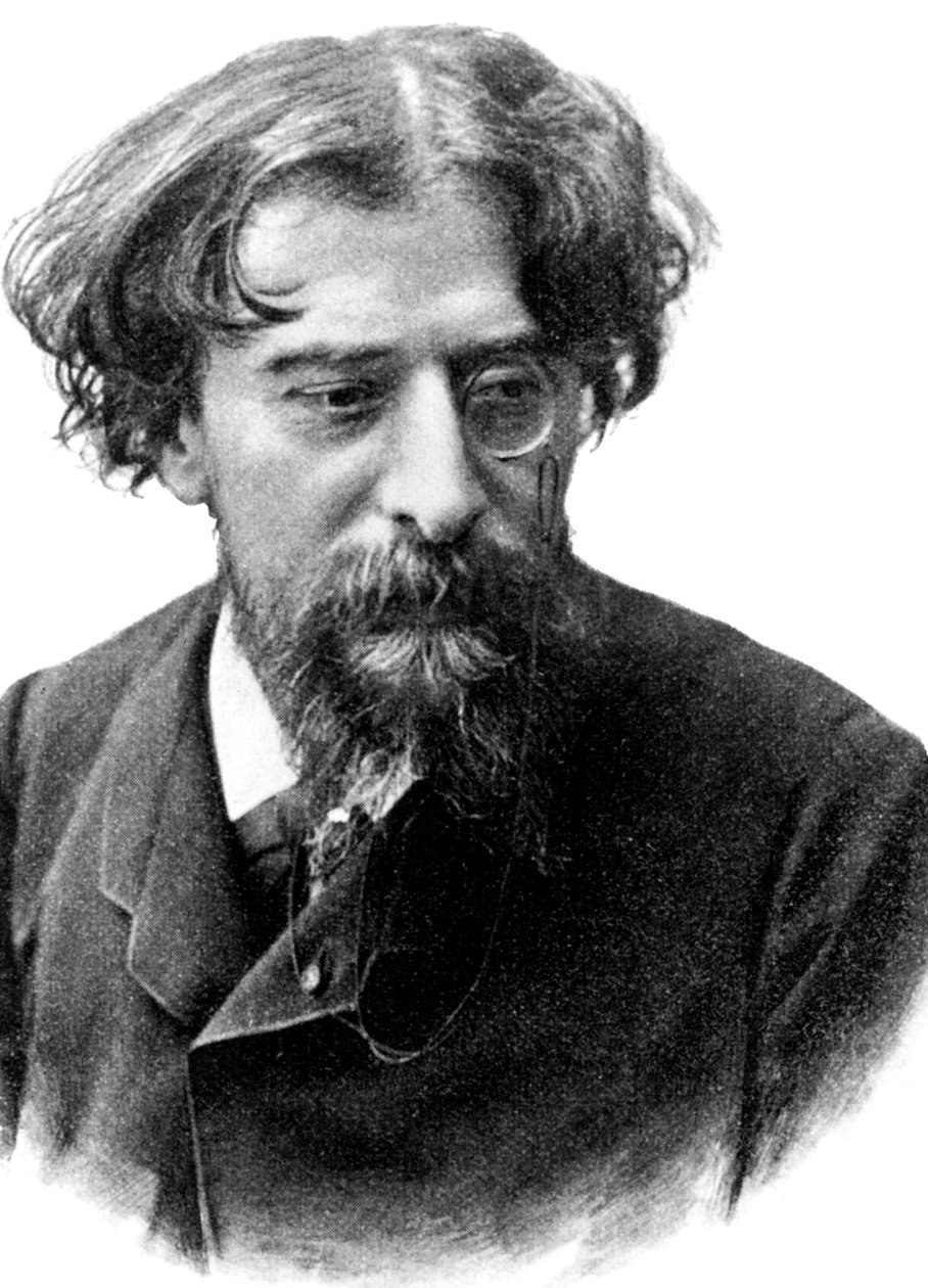 Alphonse Daudet (1840-1897) romancista francês, c. 1892 (gravura) de Unbekannter Künstler