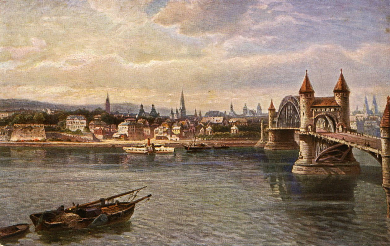 Ponte velha do Reno, Bona - de Unbekannter Künstler