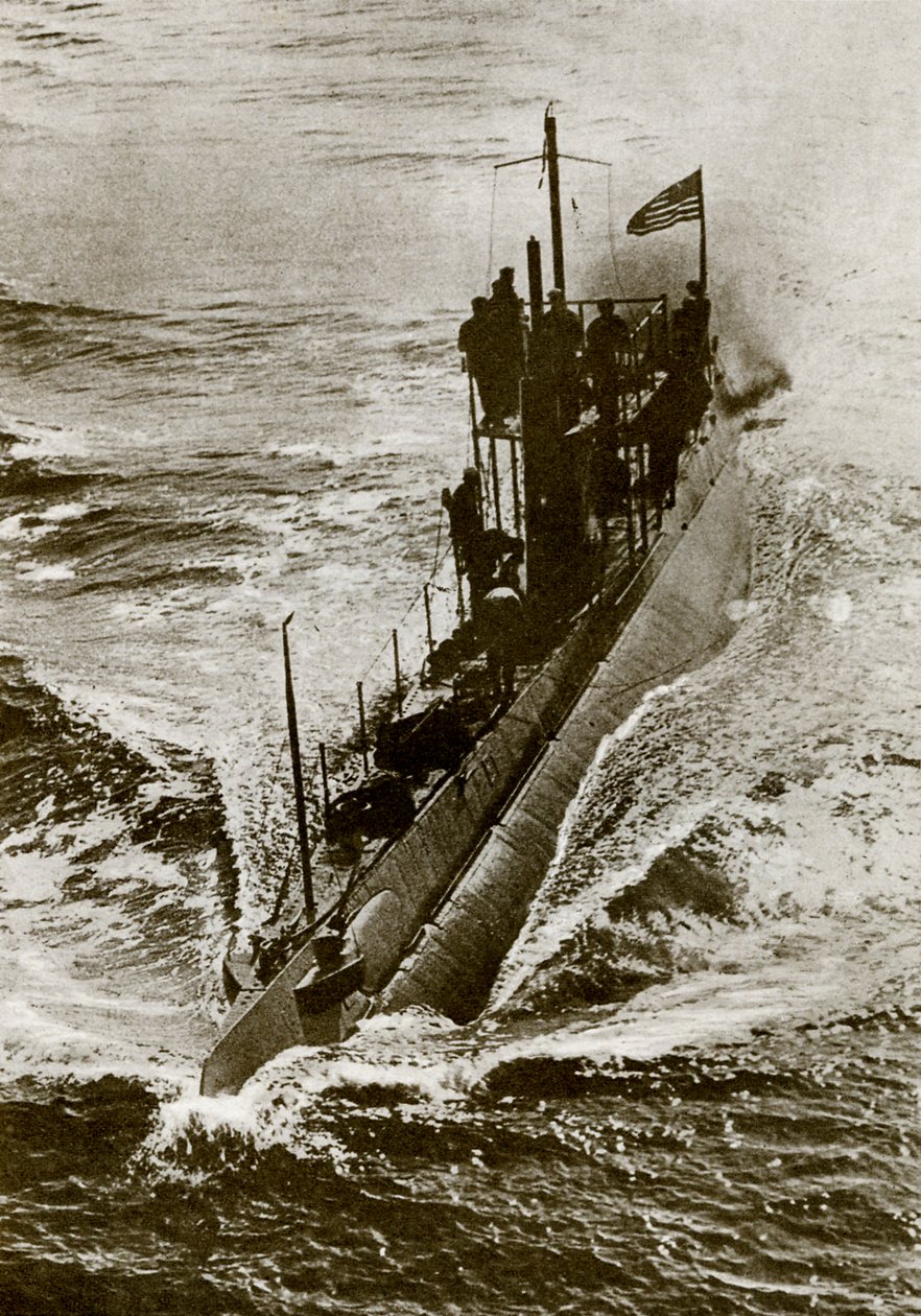 Submarino americano durante a 1ª Guerra Mundial de Unbekannter Künstler