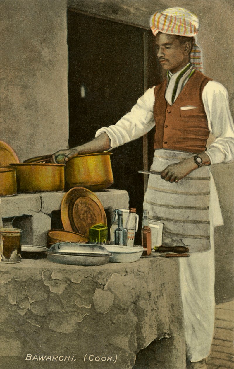 Um cozinheiro indiano de Unbekannter Künstler
