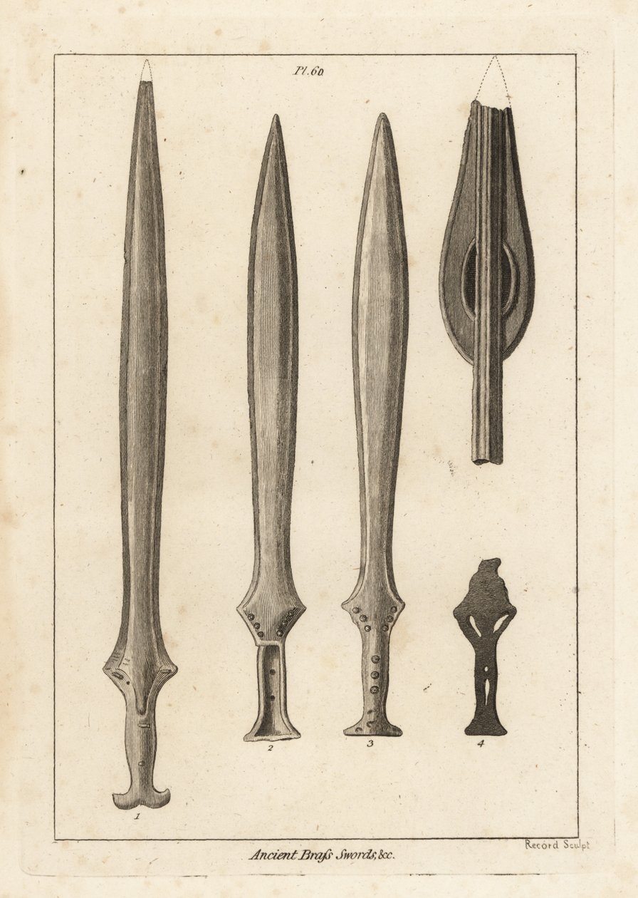 Espadas de latão antigas de Unbekannt