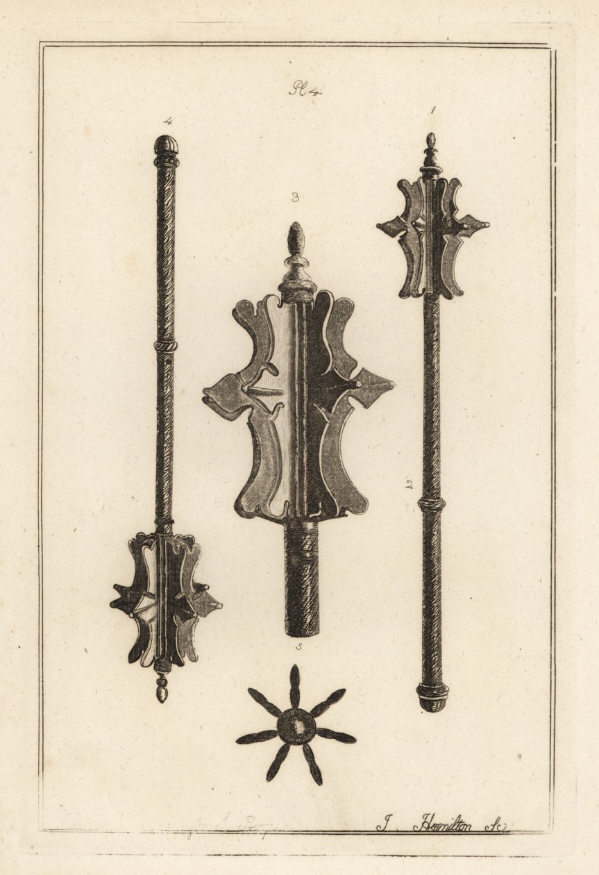 Antigo maça de ferro na colecção de Gustavus Brander de Unbekannt