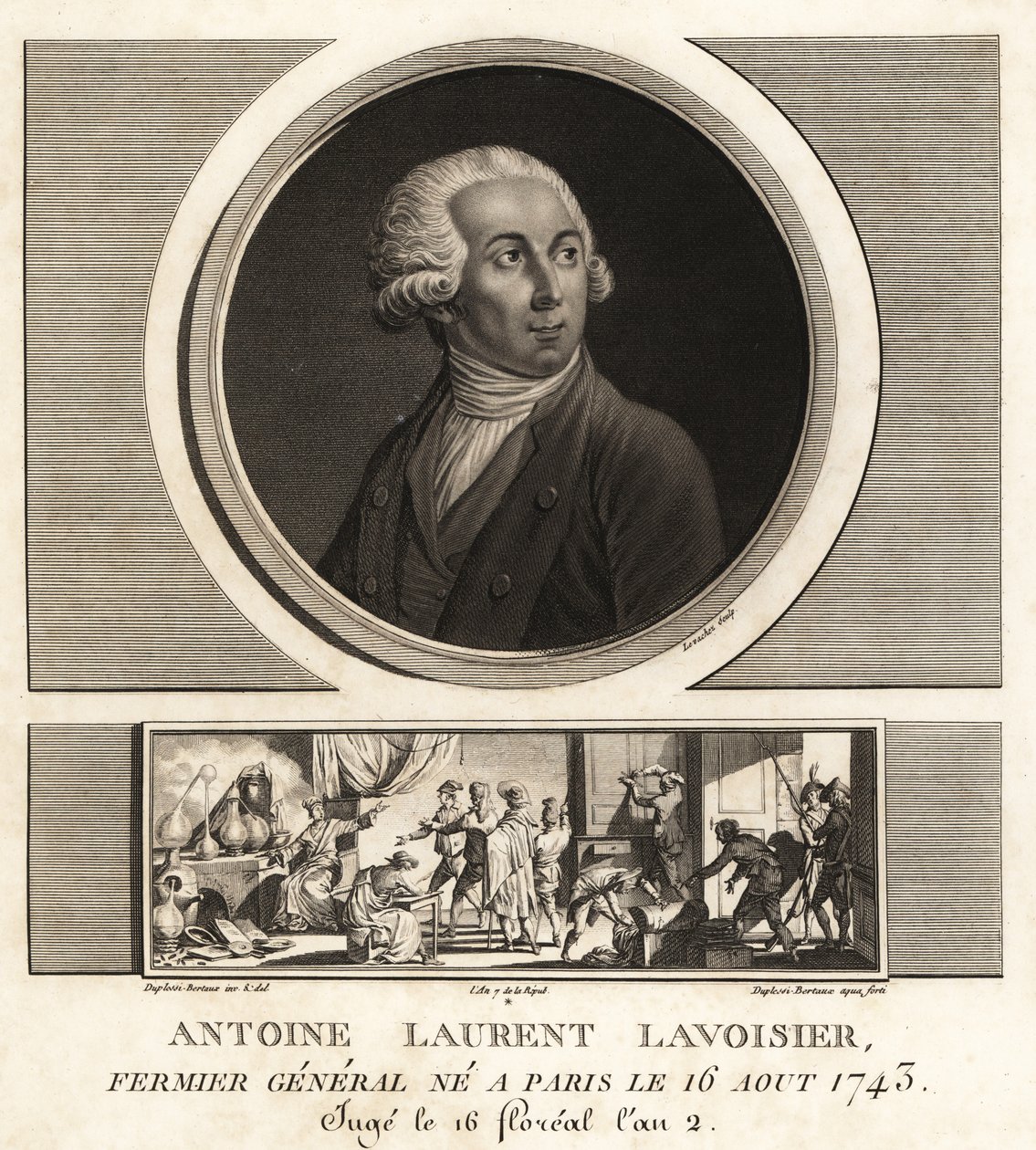 Antoine Laurent Lavoisier, nobre e químico francês de Unbekannt