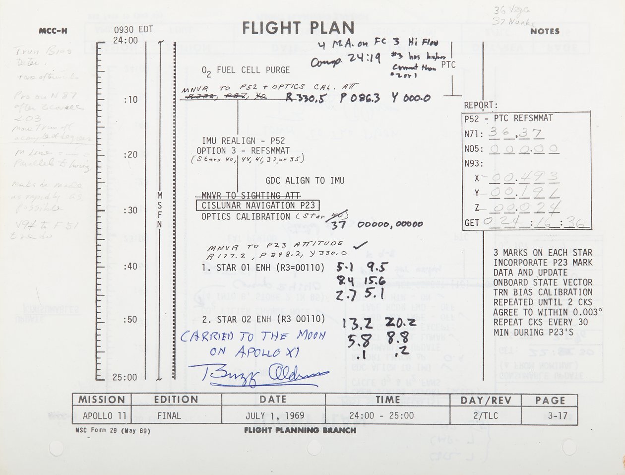Plano de voo da Apollo 11, pp 3-17 - 3-18. NASA - MSC de Unbekannt