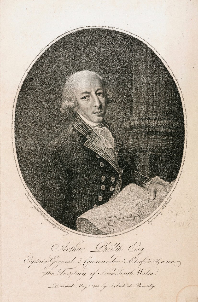 Arthur Phillip, comandante naval britânico, c 1789 de Unbekannt