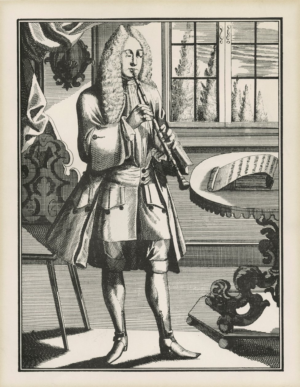 Baroque oboist de Unbekannt