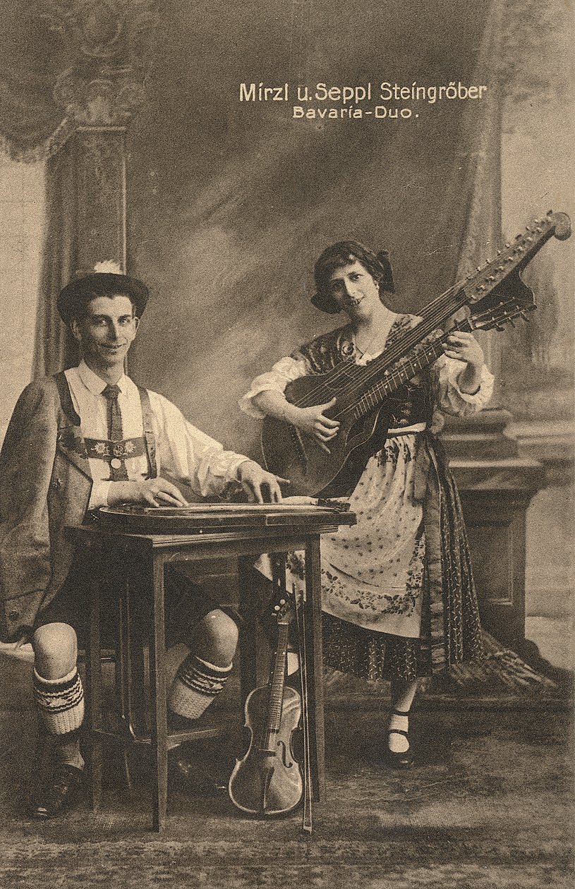 Bavaria-Duo, Alemanha, c.1910 (cartão postal) de Unbekannter Künstler