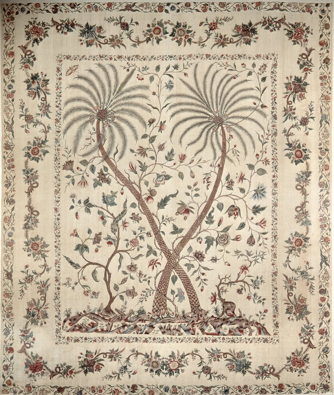 Colcha com motivos de palmeiras da Southern Coromandel Coast, c.1770 (algodão) de Unbekannt