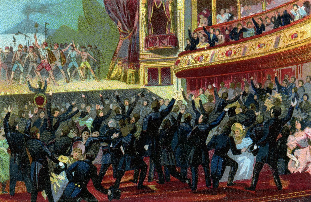 Revolução Belga de 1830 (ilustração) de Unbekannter Künstler