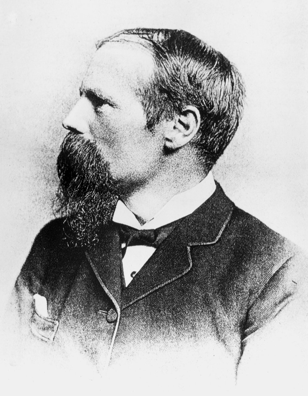 Benjamin Baker, engenheiro civil britânico e projetista da Ponte Forth, c 1885 de Unbekannt