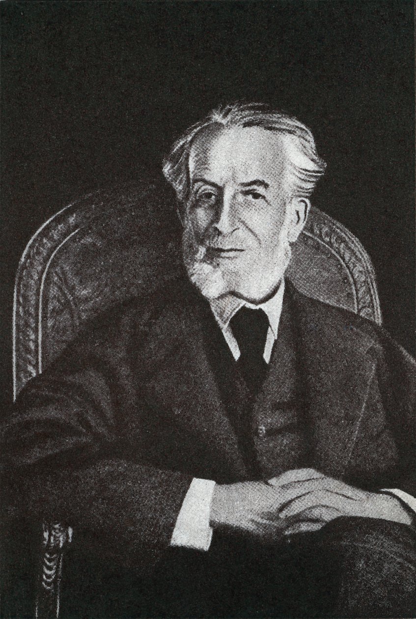Retrato de Benjamin Rothschild (impressão) de Unbekannter Künstler