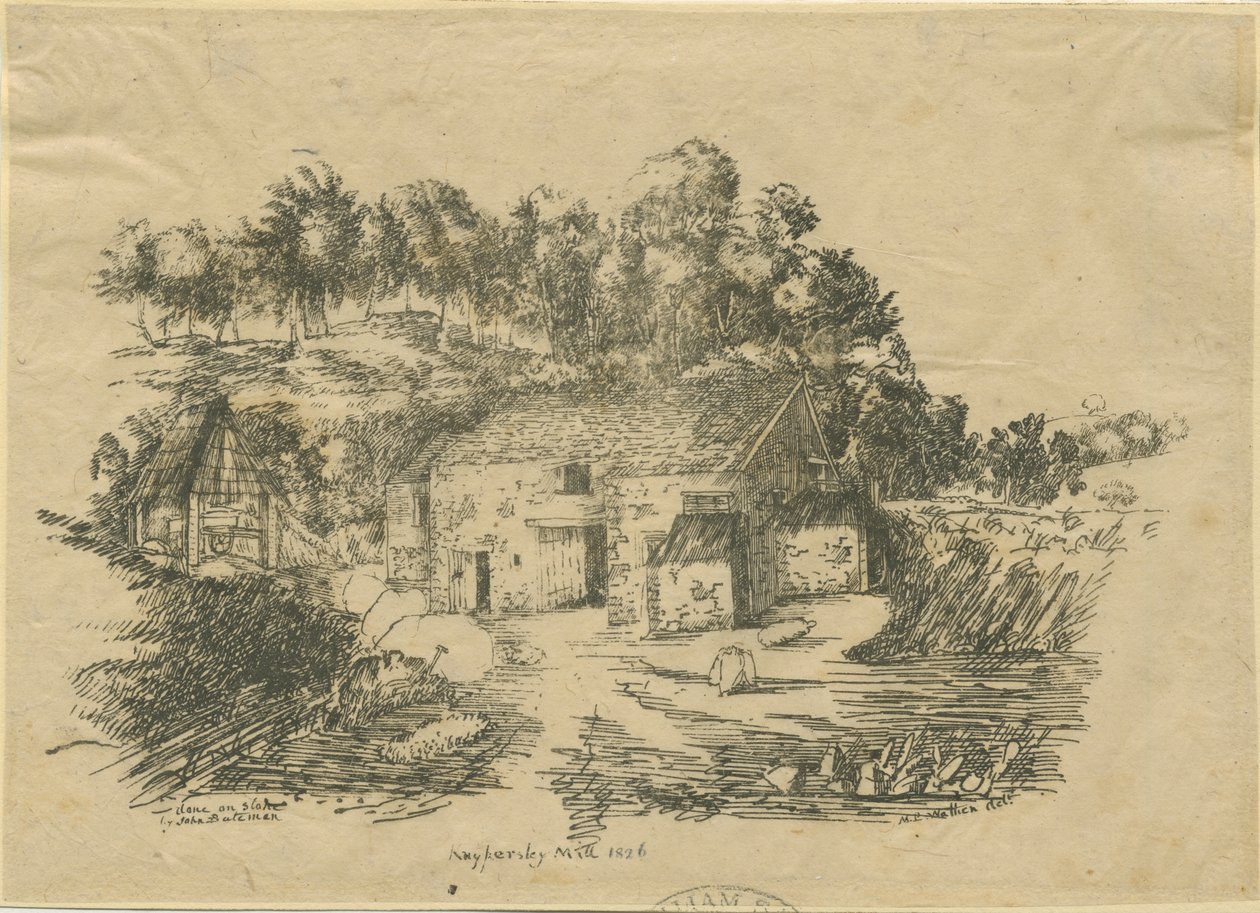 Biddulph - Knypersley Mill: litografia de Unbekannt