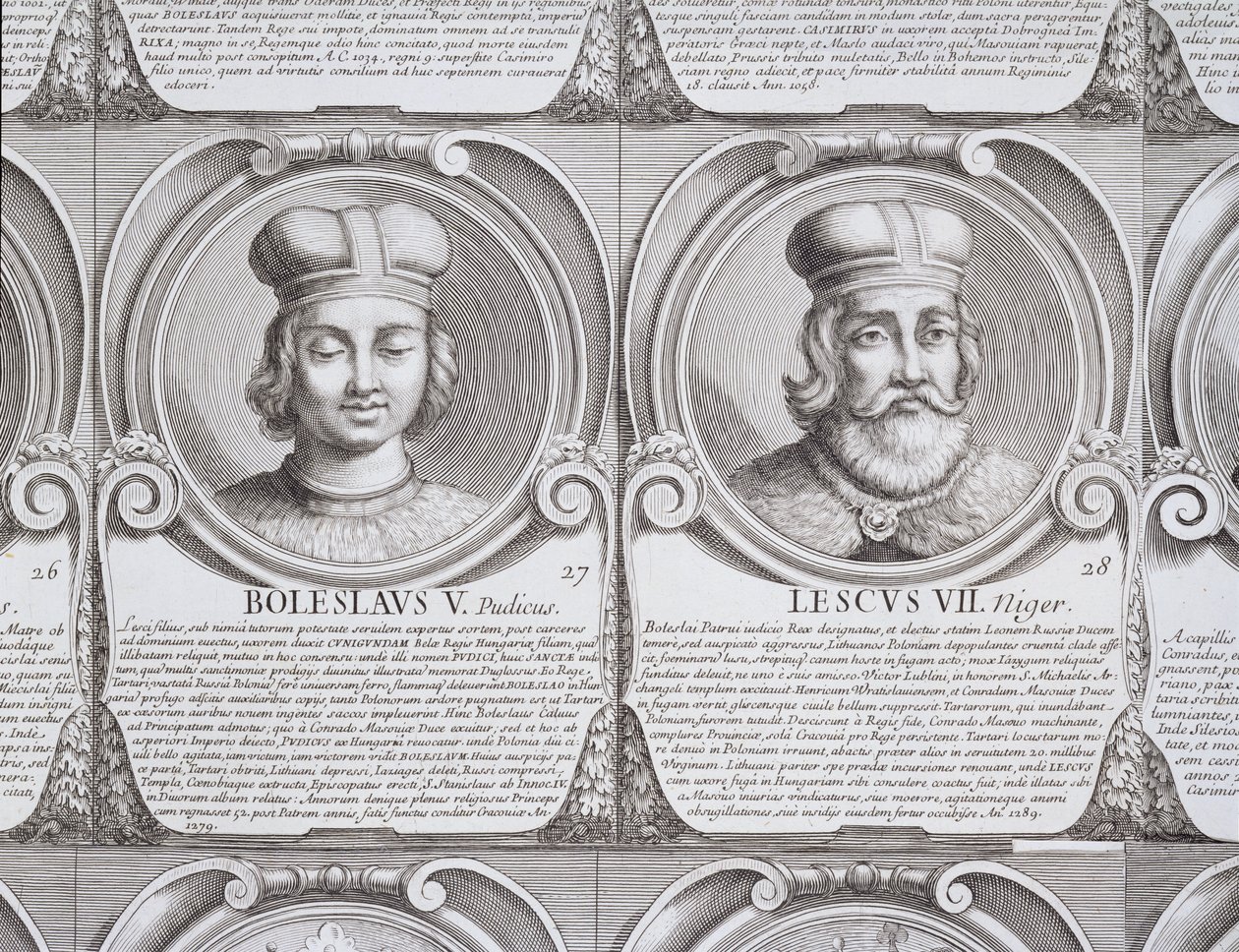Boleslaw V, o Casto, e Leszek II, o Negro, nº 27 e 28 da 