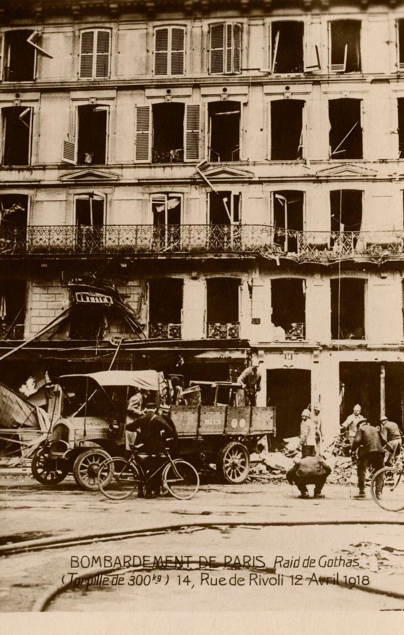 Bombardeamento de Paris de Unbekannter Künstler