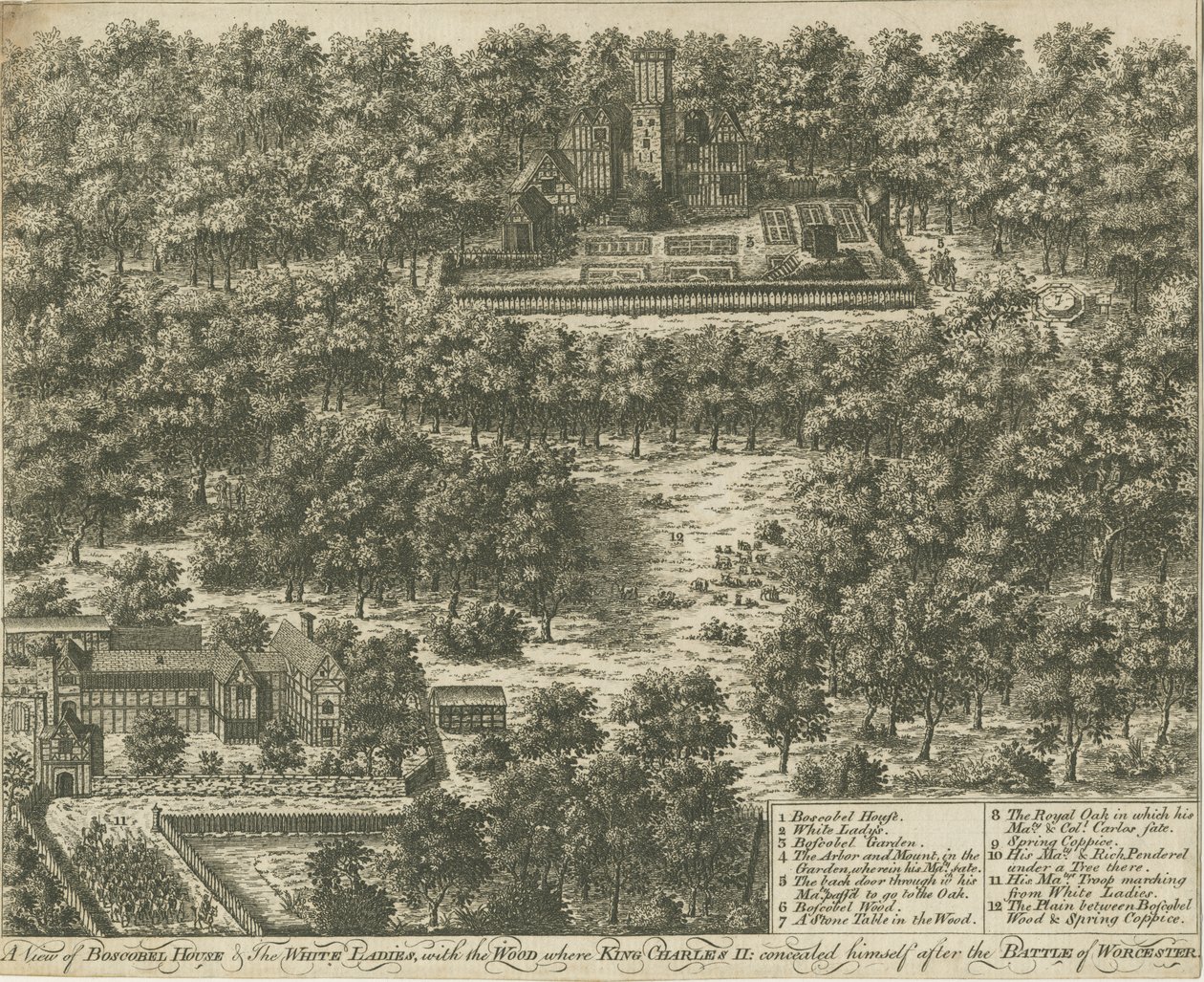 Casa Boscobel: gravura, nd [1769] de Unbekannt