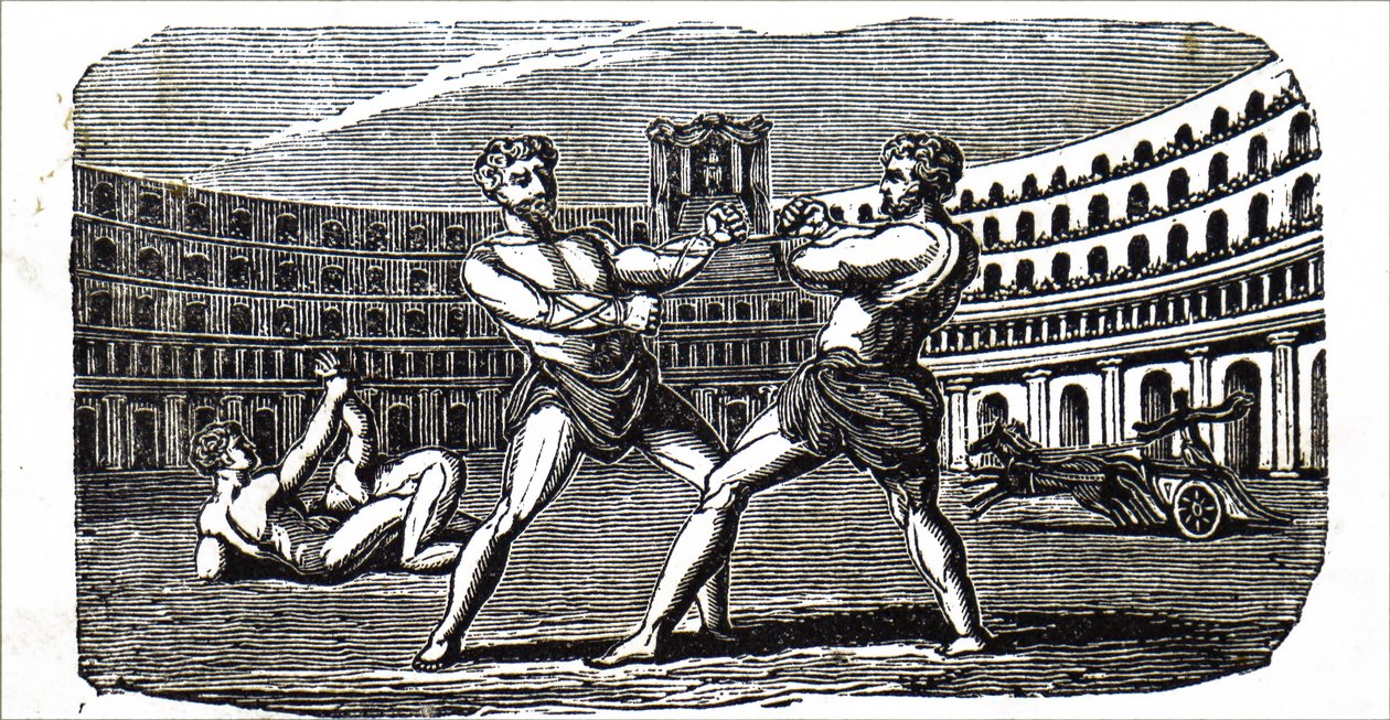 Boxers no Coliseu da Roma Antiga de Unbekannt