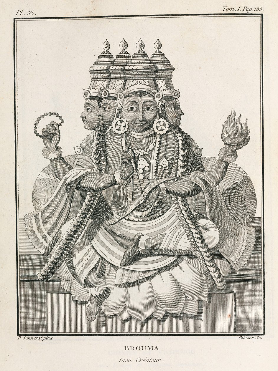 Brahma, o deus criador hindu de Unbekannt