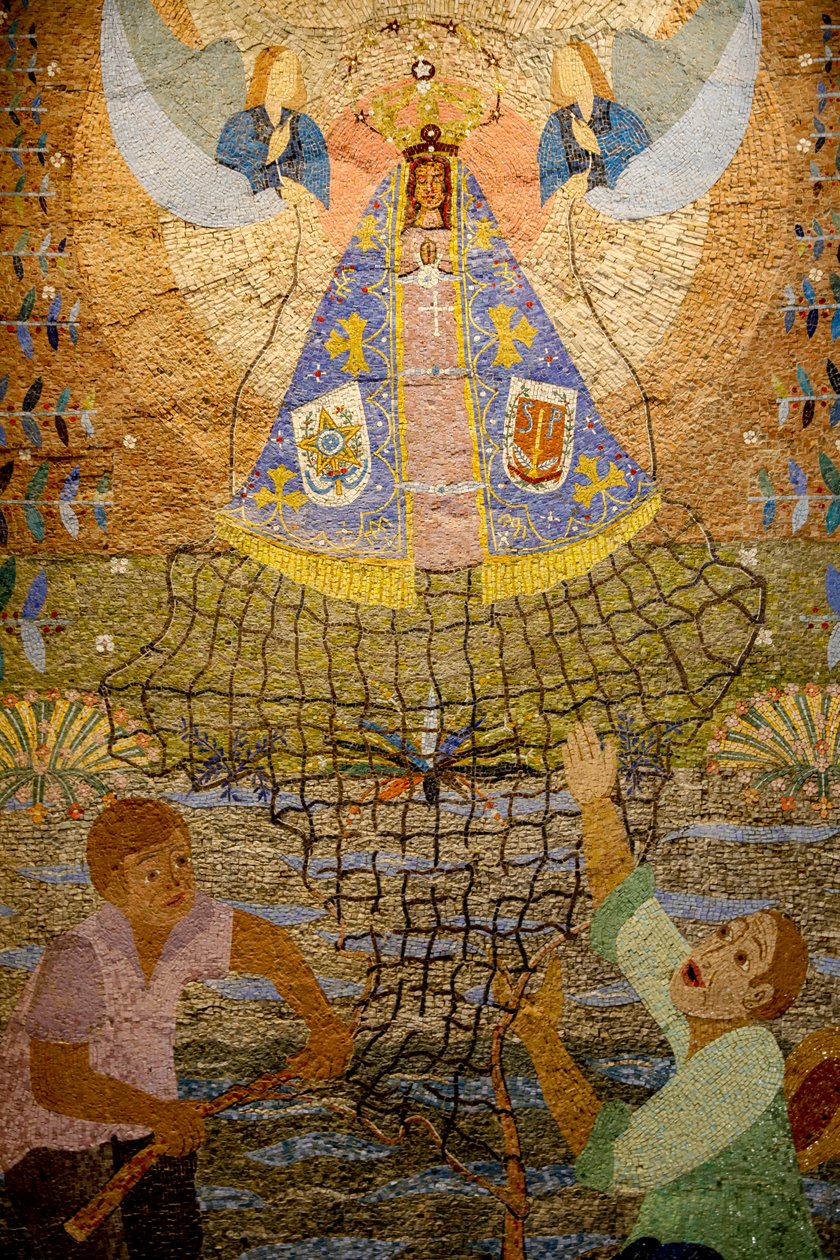Mosaico brasileiro na basílica católica romana da Anunciação, Nazaré, Galileia, Israel. Detalhe. 
 (foto) de Unbekannt