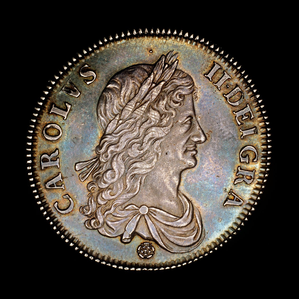 Moeda britânica com a efígie do Rei Carlos II de Unbekannter Künstler