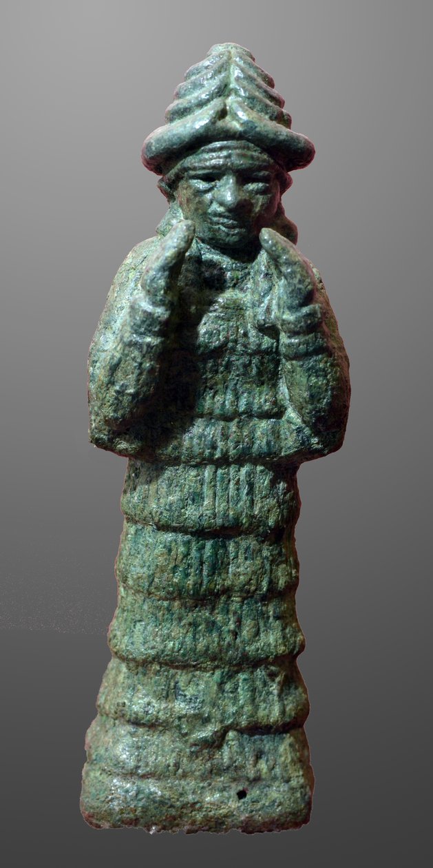 Estatueta de bronze da deusa guardiã LAMA, Mesopotâmia c.2035-1794 AC de Unbekannt