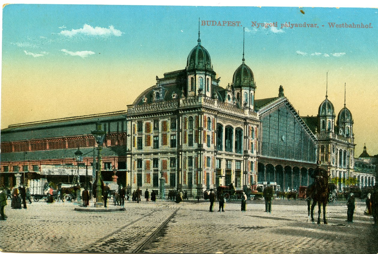 Budapeste - Estação Oeste (Estação Ferroviária de Nyugoti) de Unbekannter Künstler