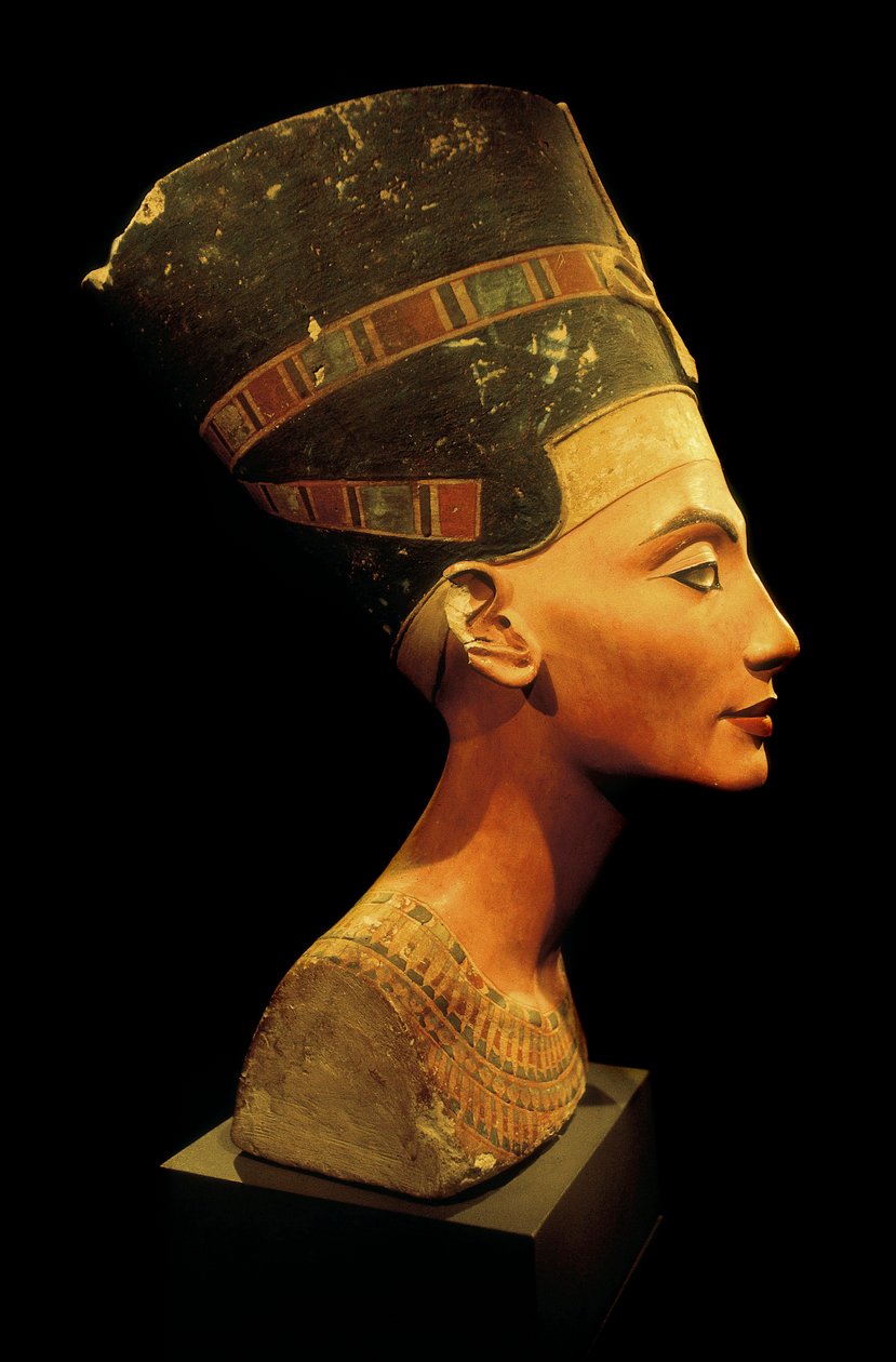 Busto da rainha egípcia Nefertiti de Unbekannt
