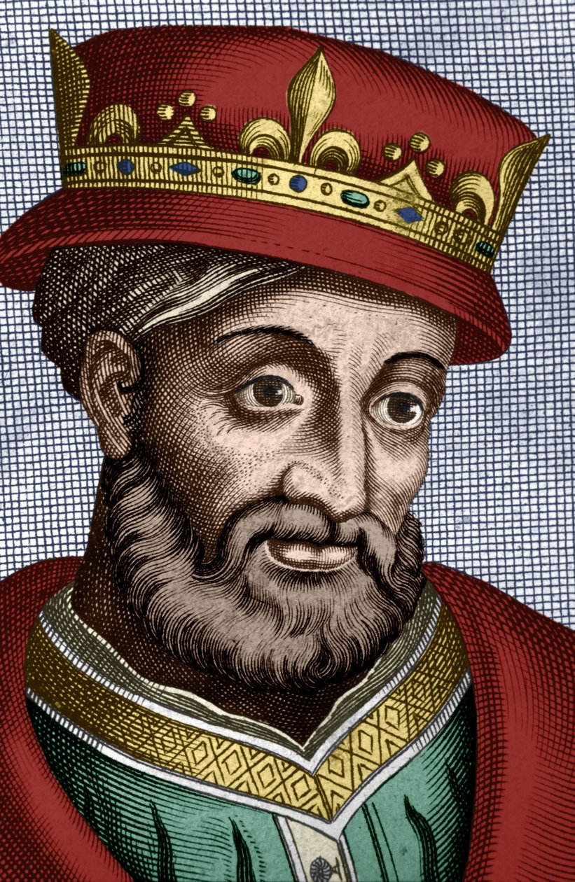 Caribert I (521-567) Rei de Paris em 561-567 (merovíngio), filho de Clotaire I de Unbekannter Künstler