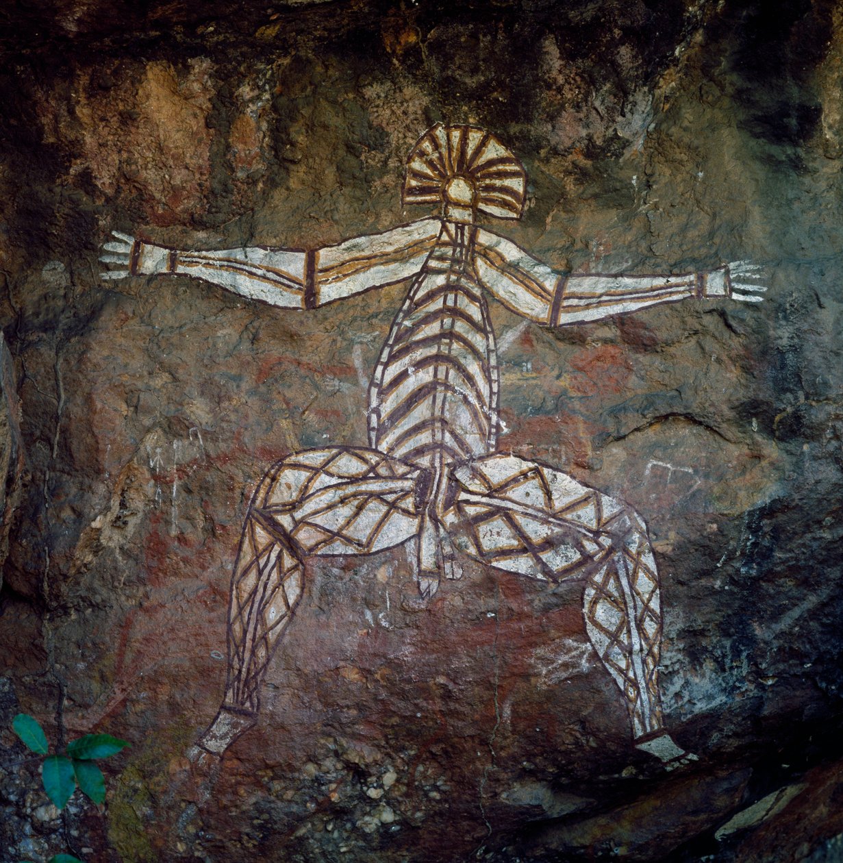 Pintura rupestre, Terra de Arnhem, Território do Norte, Austrália, cultura aborígene de Benjamin Baud