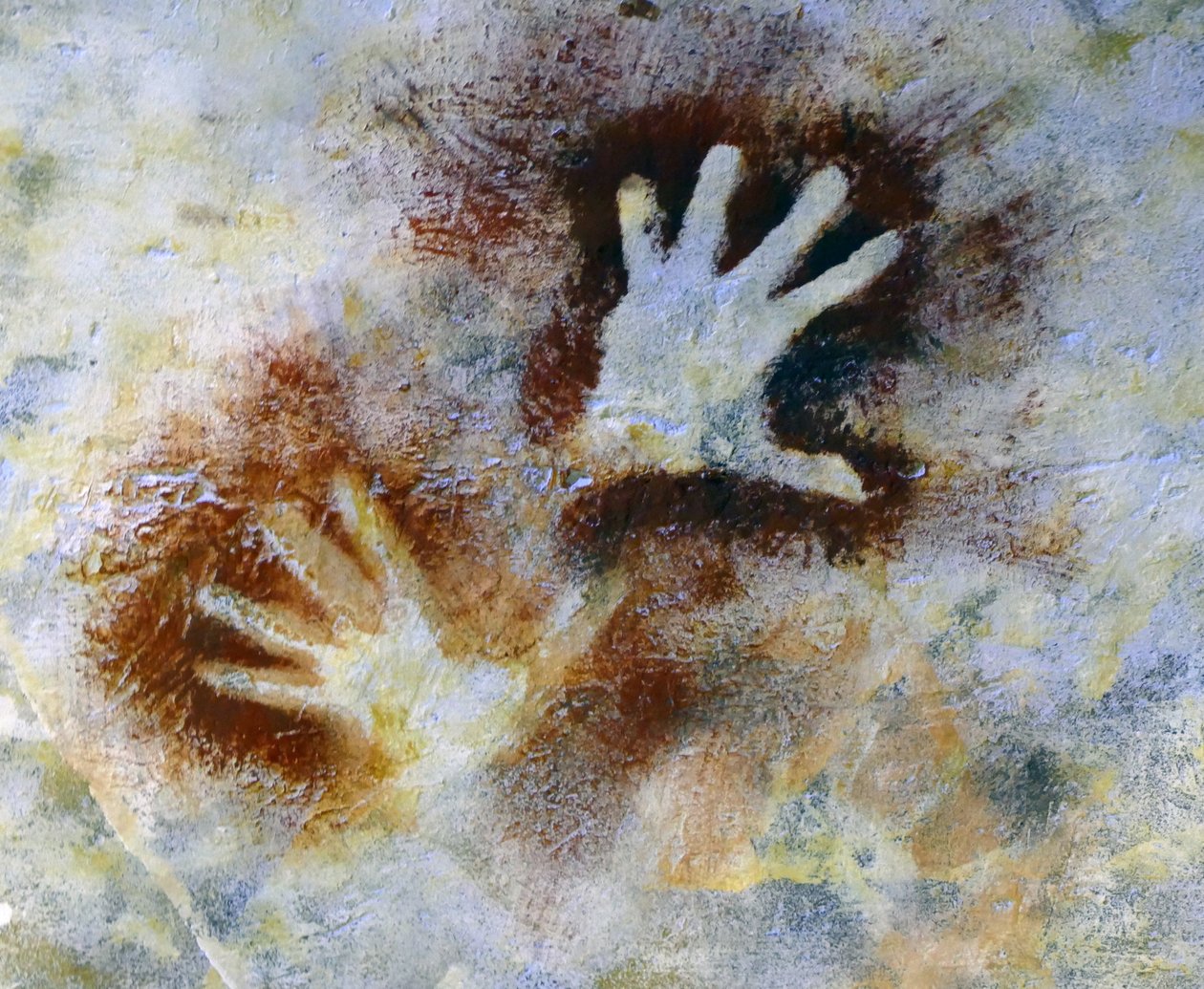 Pinturas rupestres encontradas na Caverna de Altamira (foto) de Leopold Blonder