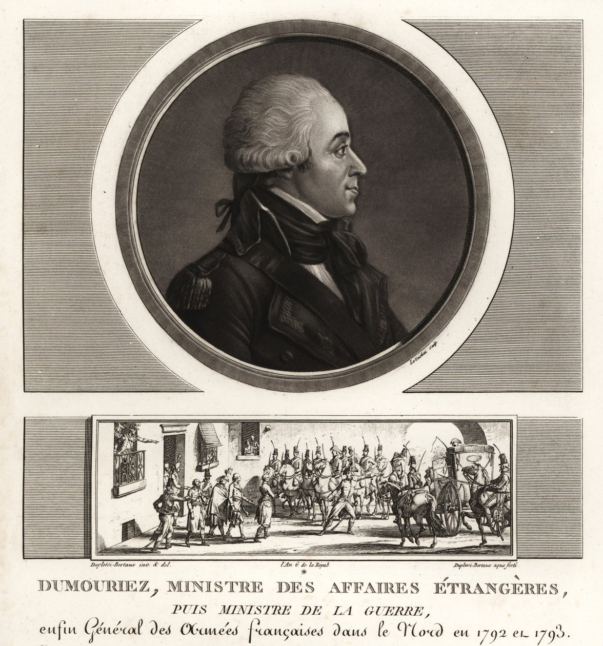 Charles-Francois du Perier Dumouriez, general francês durante as Guerras Revolucionárias Francesas de Unbekannt
