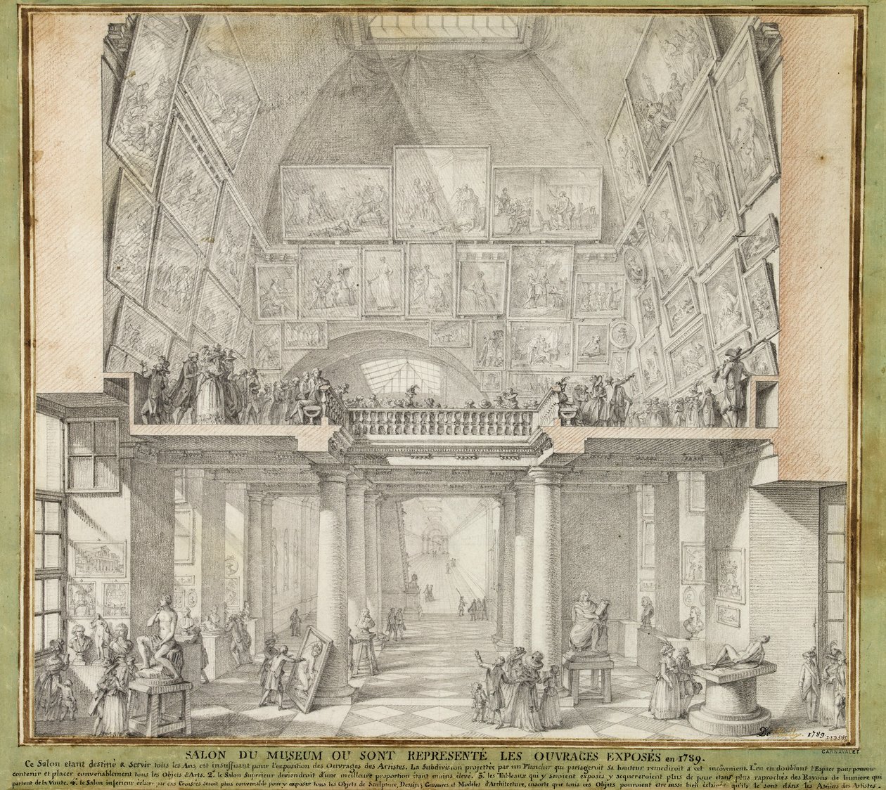 Charles de Wailly - Salão de Paris, 1789 lpdp 82552-1 de Unbekannter Künstler