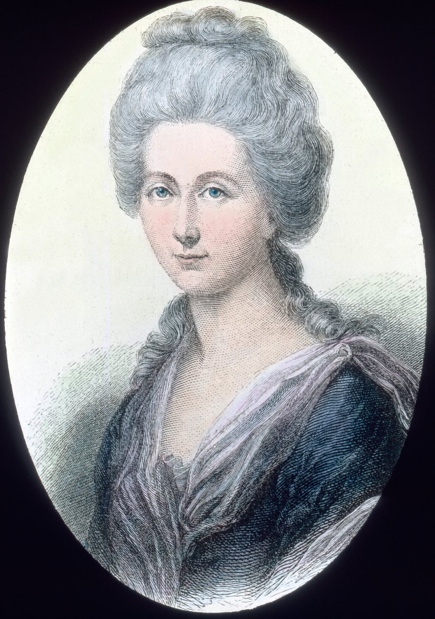 Charlotte Kestner, a personagem de Lotte em As Dores do Jovem Werther, de Goethe de Unbekannter Künstler